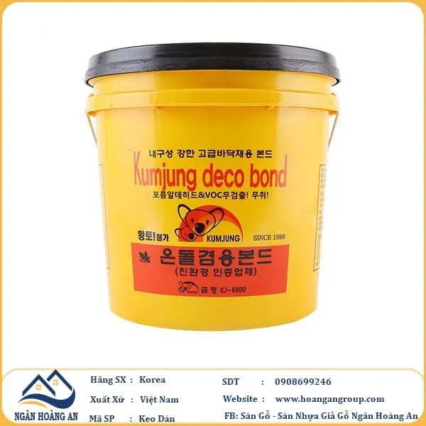 Keo Dán Sàn Nhựa Thùng 15Kg